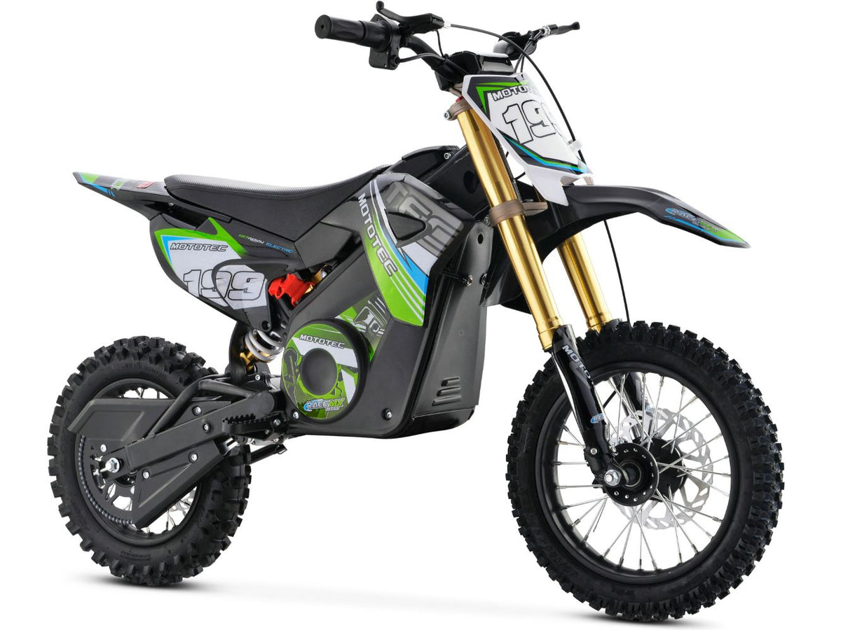 MotoTec 36v Pro Electric Dirt Bike 1200w Lithium Green