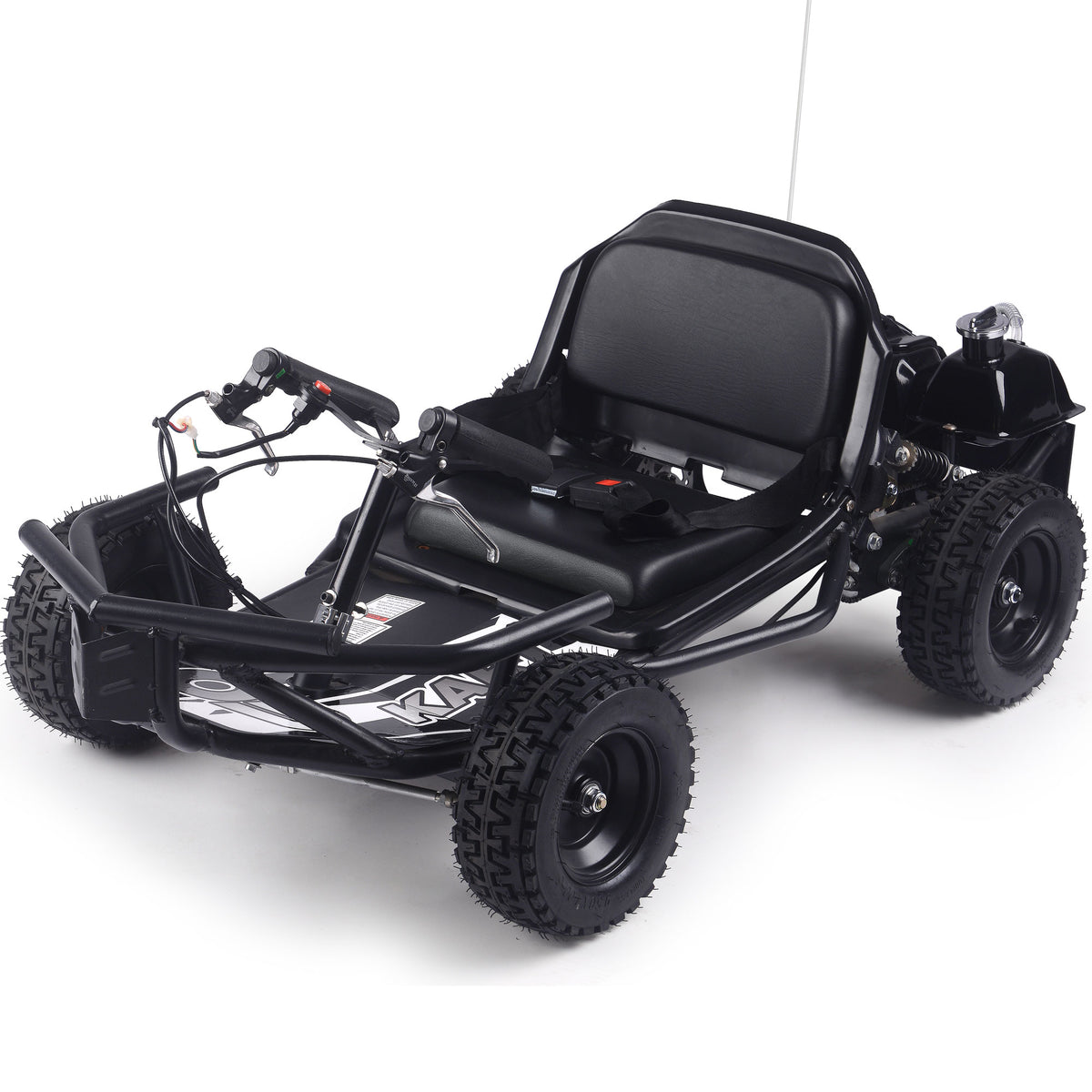 MotoTec Sandman Kids Gas 52cc Go Kart Black
