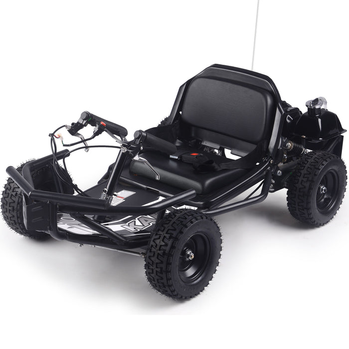 MotoTec Sandman Kids Gas 52cc Go Kart Black