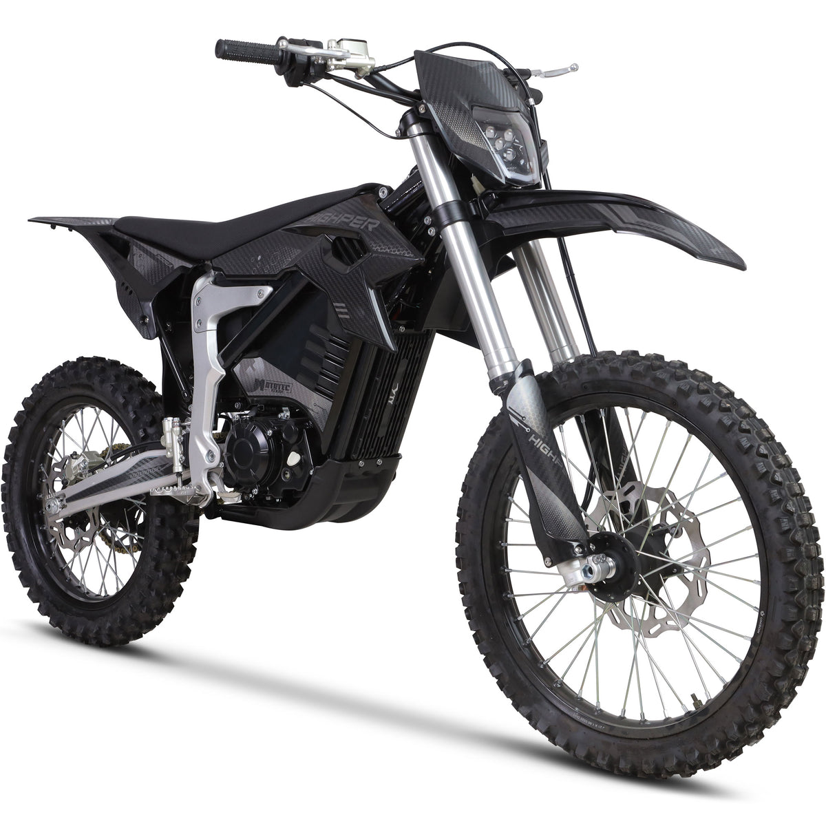 MotoTec Venom 72v 12000w 50ah Electric Dirt Bike White