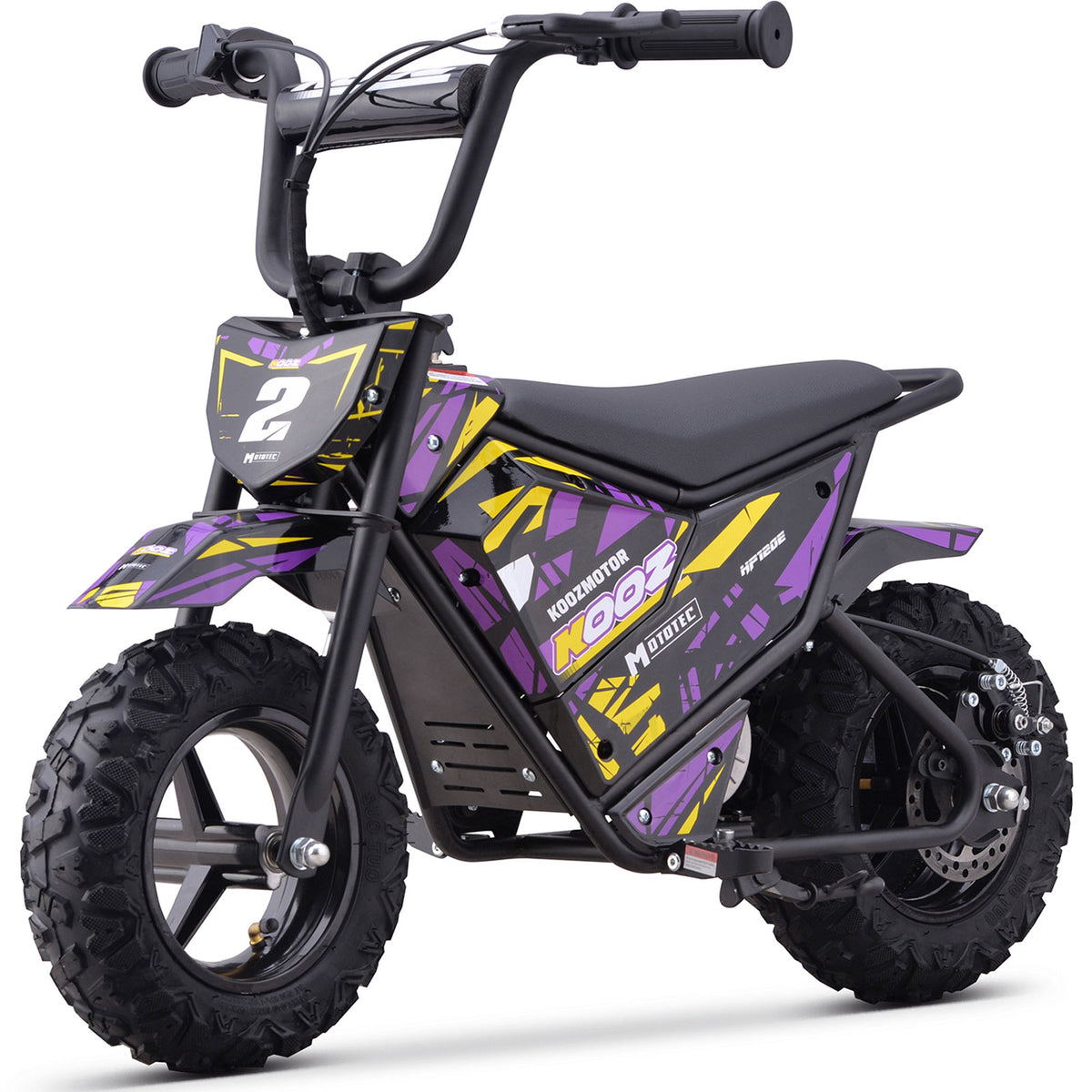 MotoTec 24v 250w (HP120E) Electric Mini Bike Purple